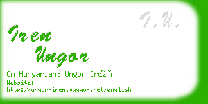 iren ungor business card